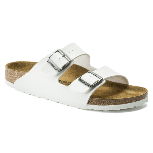 Γυναικεία πτερύγια Birkenstock Arizona Birko-Flor White σε φαρδύ πόδι (0552681)
