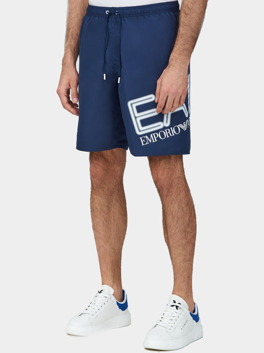 Ανδρικό μαγιό EA7 Emporio Armani μποξεράκι 902047-4R736-0035 μπλε BLU