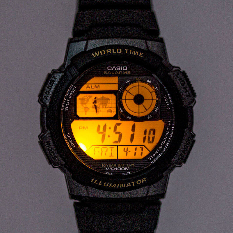 ΑΝΔΡΙΚΟ ΡΟΛΟΙ CASIO AE-1000W 4AV (zd073c) - ΠΑΓΚΟΣΜΙΑ ΩΡΑ + ΚΟΥΤΙ