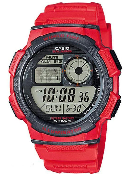 ΑΝΔΡΙΚΟ ΡΟΛΟΙ CASIO AE-1000W 4AV (zd073c) - ΠΑΓΚΟΣΜΙΑ ΩΡΑ + ΚΟΥΤΙ