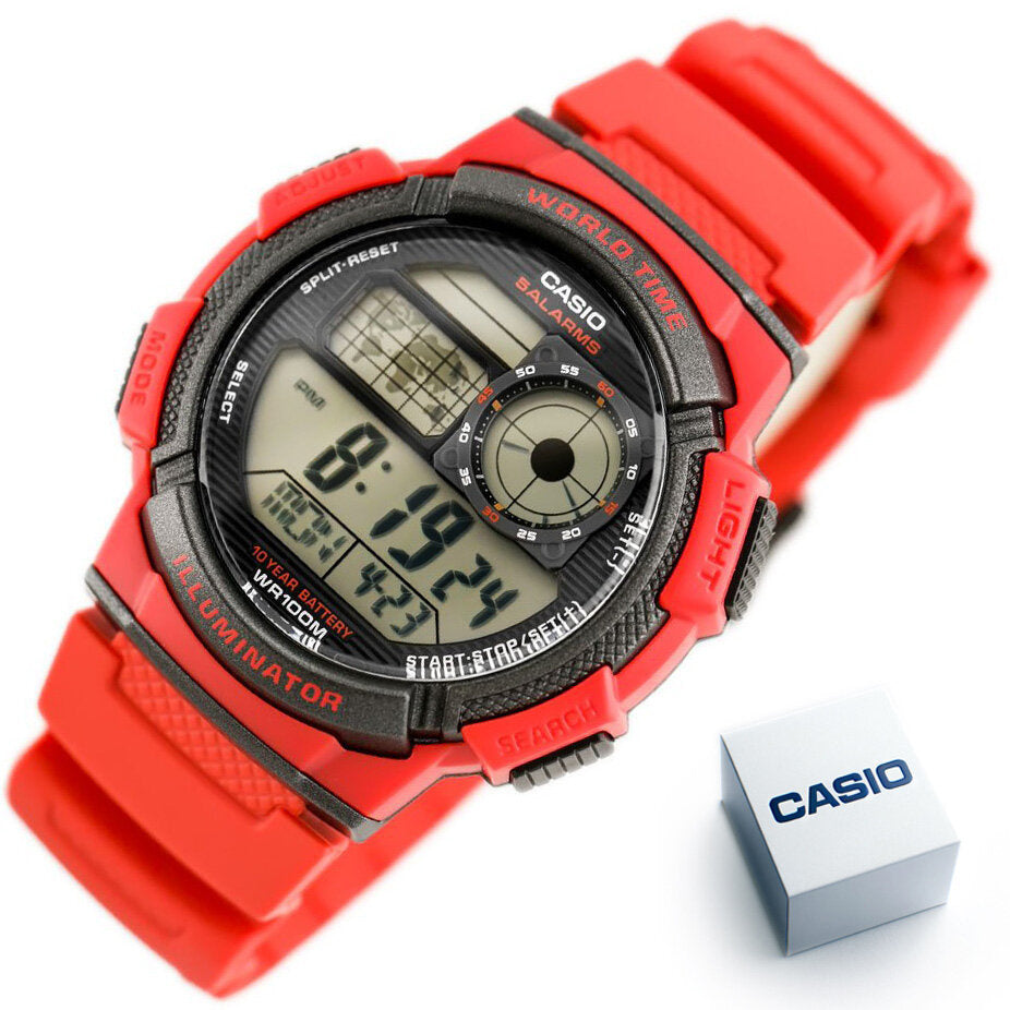 ΑΝΔΡΙΚΟ ΡΟΛΟΙ CASIO AE-1000W 4AV (zd073c) - ΠΑΓΚΟΣΜΙΑ ΩΡΑ + ΚΟΥΤΙ