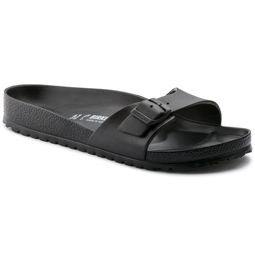 Birkenstock Madrid EVA γυναικεία πτερύγια από ελαστικό στενό μαύρο (128163)