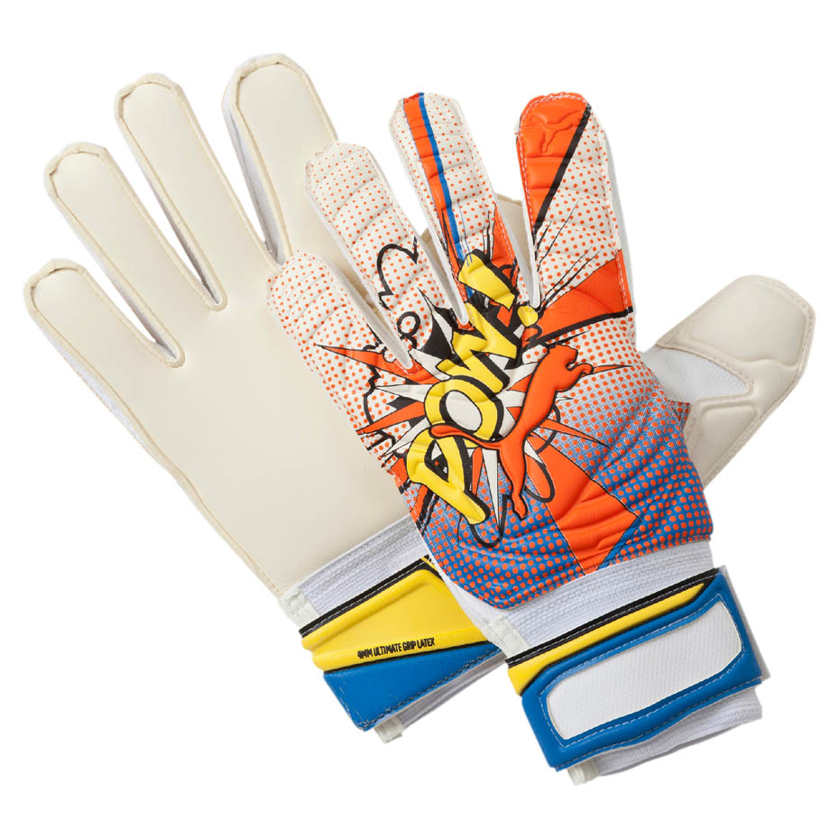 Puma Evo Power Grip 2 RC γάντια τερματοφύλακα λευκά και πορτοκαλί 040998 41