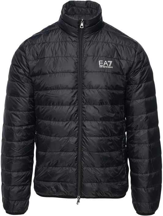 Ζεστό ανδρικό μπουφάν EA7 Emporio Armani bluish μεταβατικό μαύρο (8NPB23-PNGPZ-1200)