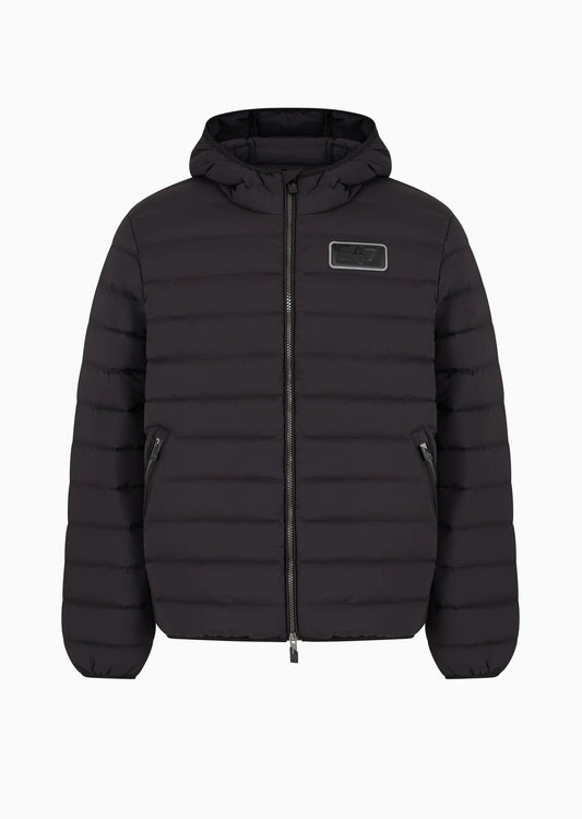 Ανδρικό μπουφάν EA7 Emporio Armani χειμώνα ζεστό μαύρο (6DPB16-PNHAZ-1200)