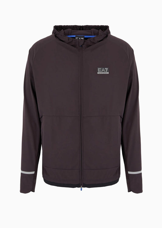 Ανδρική κουκούλα EA7 Emporio Armani μαύρο σακάκι (6DPM57-NDZ-1771)