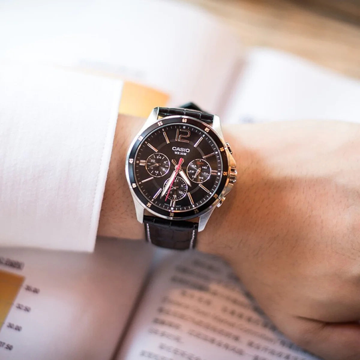 ΑΝΔΡΙΚΟ ΡΟΛΟΙ CASIO MTP-1374L-1AV (zd064b) + BOX
