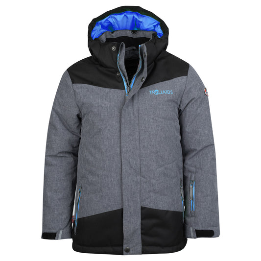 Παιδικό ζεστό μπουφάν Trolkids Kids Norefjell Jacket χειμώνα αδιάβροχο γκρι (132-605)