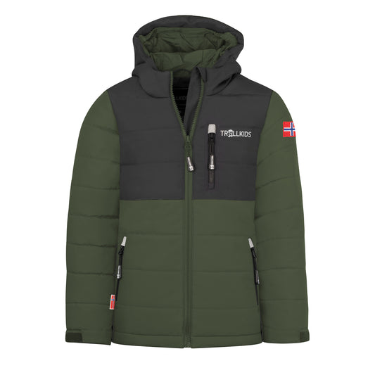 Παιδικό χειμωνιάτικο μπουφάν Trollkids Kids Hemsedal Snow Jacket XT αδιάβροχο πράσινο (513-347)