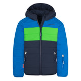 Παιδικό ζεστό μπουφάν Trolkids Kids Hafjell Snow Jacket PRO με μπλε/μπλε κουκούλα (514-110)