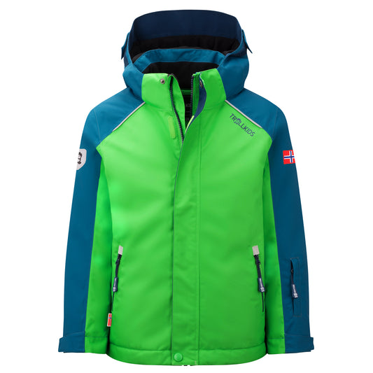 Ζεστό μπουφάν για παιδιά. Παιδιά Holmenkollen Χιόνι Jacket Pro χειμώνα πράσινο (913-104)