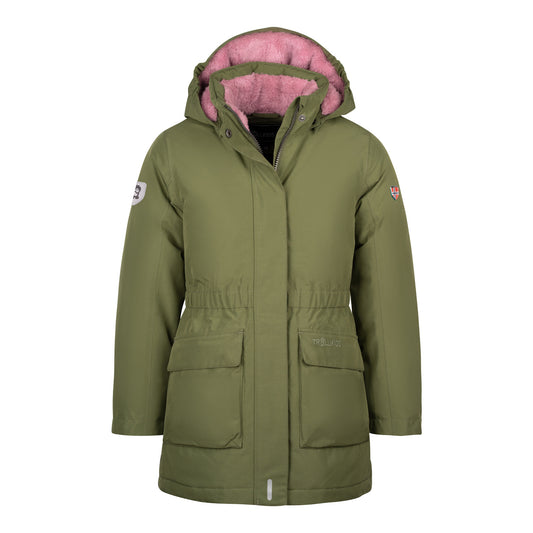 Παιδικό χειμερινό μπουφάν Trollkids Girls Alesund Coat αδιάβροχο πράσινο δαμάσκηνο (301-323)