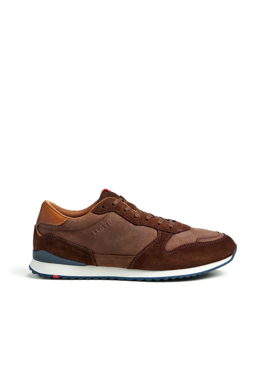 Sneakers άνδρες Lloyd Edmond αθλητικά παπούτσια δερμάτινα σουέτ καφέ (23-905-12)