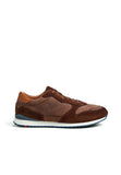 Sneakers άνδρες Lloyd Edmond αθλητικά παπούτσια δερμάτινα σουέτ καφέ (23-905-12)