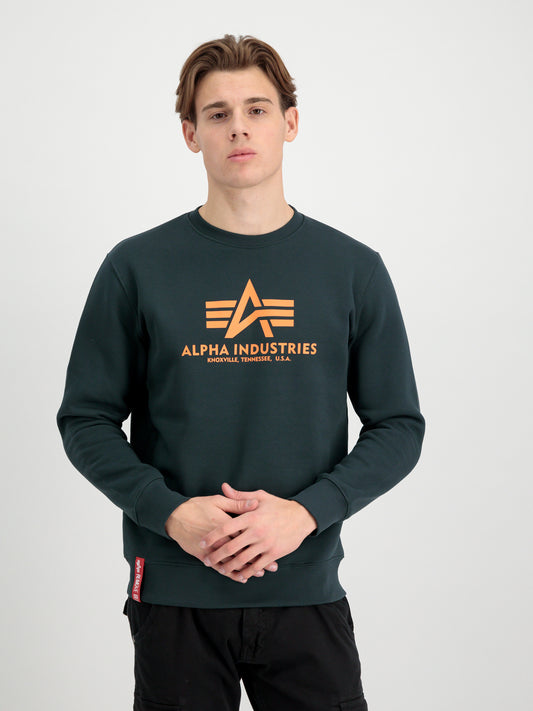 Ανδρική αθλητική φανέλα Alpha Industries Basic Sweater unspined green (178302-353)