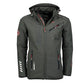 Softshell σακάκι για τους άνδρες Γεωγραφικά Νορβηγία Royaute ASSOR B MEN 068 (WW1975H/GN/Dark Grey / Μαύρο)