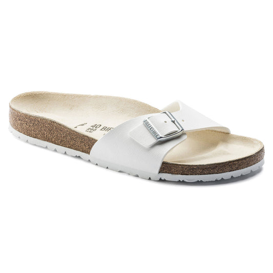 Γυναικεία Birkenstock Μαδρίτης Birko-Flor Λευκό λευκό κανονικό πλάτος (0040731)