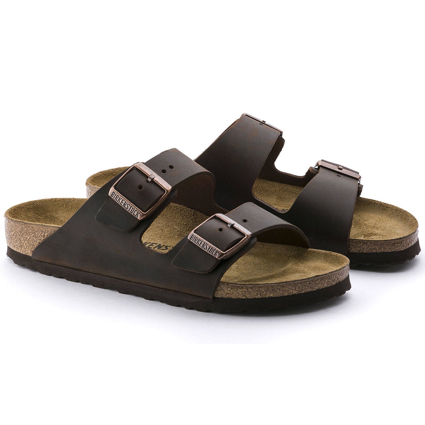 Γυναικεία καφέ Birkenstock Αριζόνα Nubuk Habana στενή (52533)