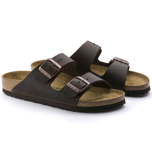 Γυναικεία καφέ Birkenstock Αριζόνα Nubuk Habana στενή (52533)