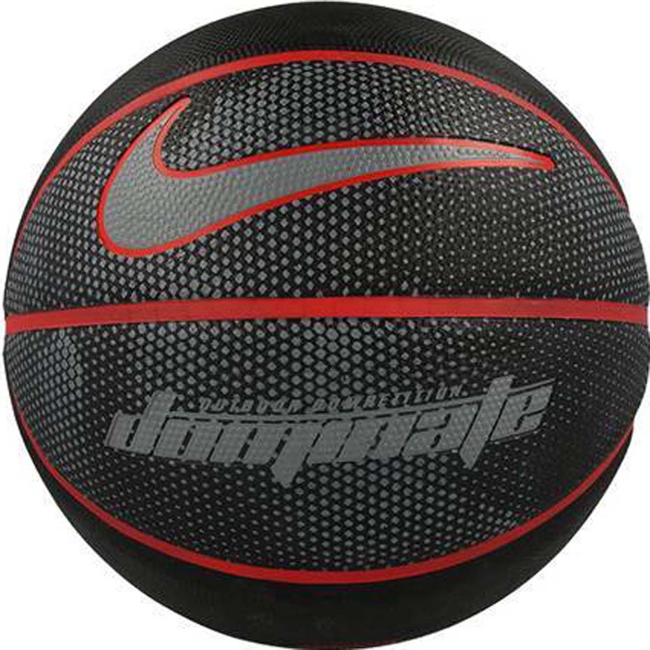 Μπάλα μπάσκετ Nike Dominate 8P μαύρο και κόκκινο NKI0001907