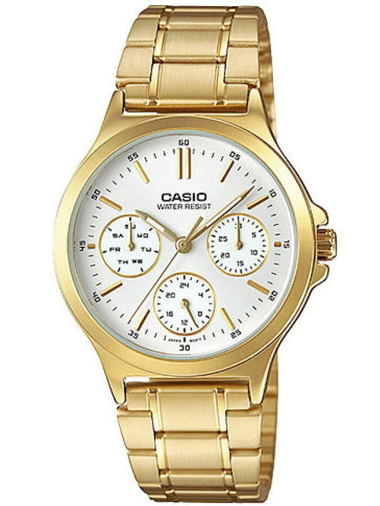 ΓΥΝΑΙΚΕΙΟ ΡΟΛΟΙ CASIO LTP-V300G-7A (zd566b) + ΚΟΥΤΙ