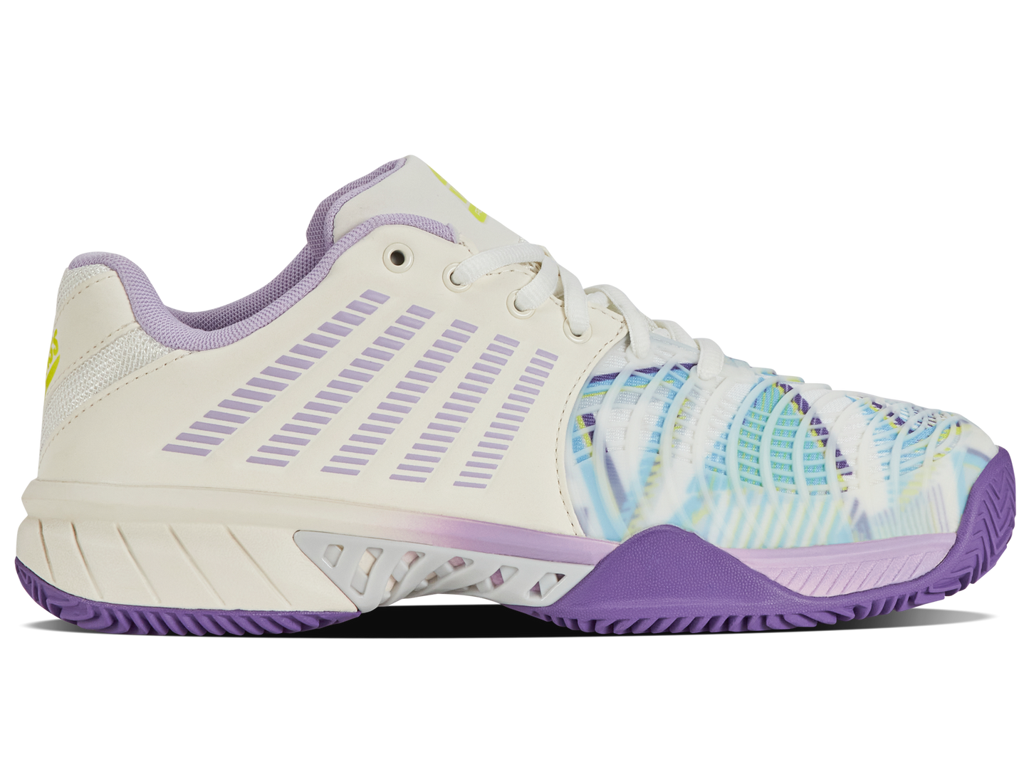 Γυναικεία αθλητικά παπούτσια K-Swiss Express Light 3 Padel sneakers λευκό / βιολετί (98900-182-M)