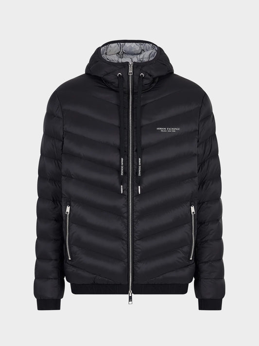 Χειμωνιάτικο μπουφάν ανδρών Armani Exchange μαύρο (8NZB53-ZNW3Z-0217)