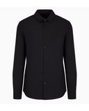 Ανδρικό πουκάμισο Armani Exchange με μαύρο γιακά (6DSC10-ZNXLZ-1200)