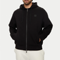 Ανδρική μπλούζα με κουκούλα Armani Exchange unzipped μαύρο (6DZMHD-ZJNPZ-1200)