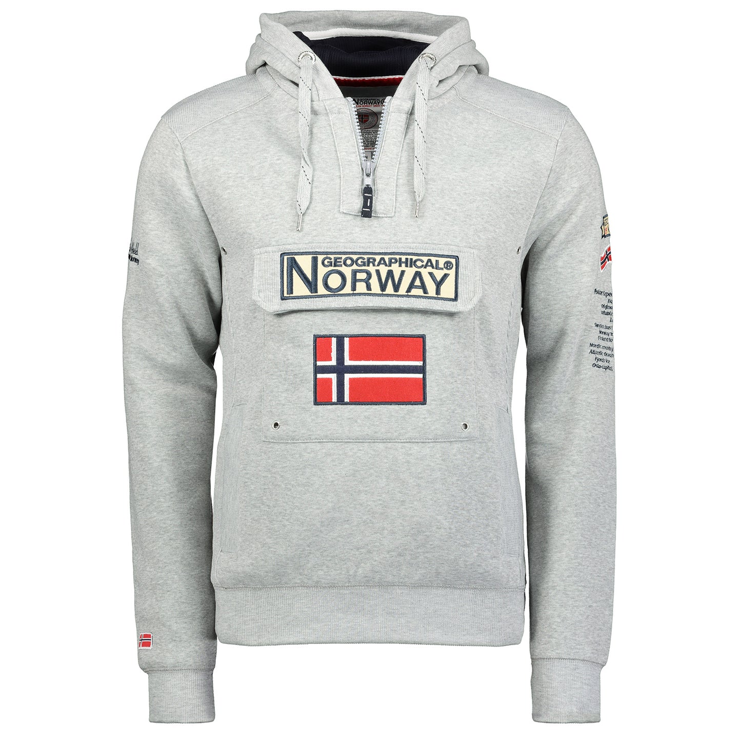 Γεωγραφική Νορβηγία Ανδρικό 3/4 GYMCLASS 007 Sweatshirt Γκρι (WR059H/GN B-Grey)