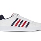 Ανδρικά Sneakers K-Swiss ΔΙΚΑΣΤΗΡΙΟ TIEBREAK II WHITE/PEACOAT/SAMBA RED-M (04413-983-M)
