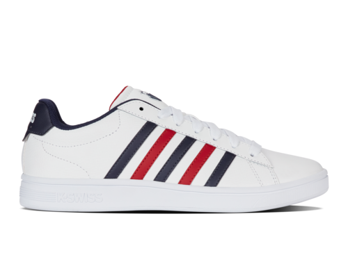 Ανδρικά Sneakers K-Swiss ΔΙΚΑΣΤΗΡΙΟ TIEBREAK II WHITE/PEACOAT/SAMBA RED-M (04413-983-M)