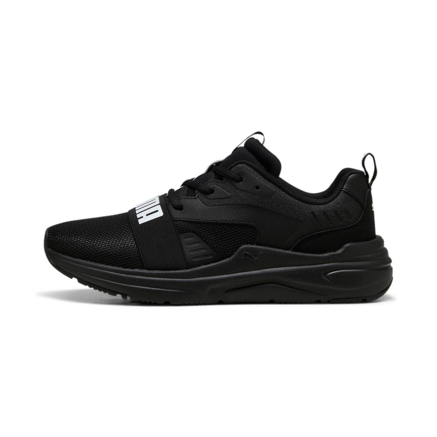 Ανδρικά αθλητικά παπούτσια Puma black SOFTRIDE Wired 2 Black-White net (40023201)