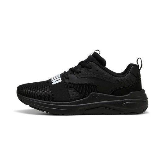 Ανδρικά αθλητικά παπούτσια Puma black SOFTRIDE Wired 2 Black-White net (40023201)