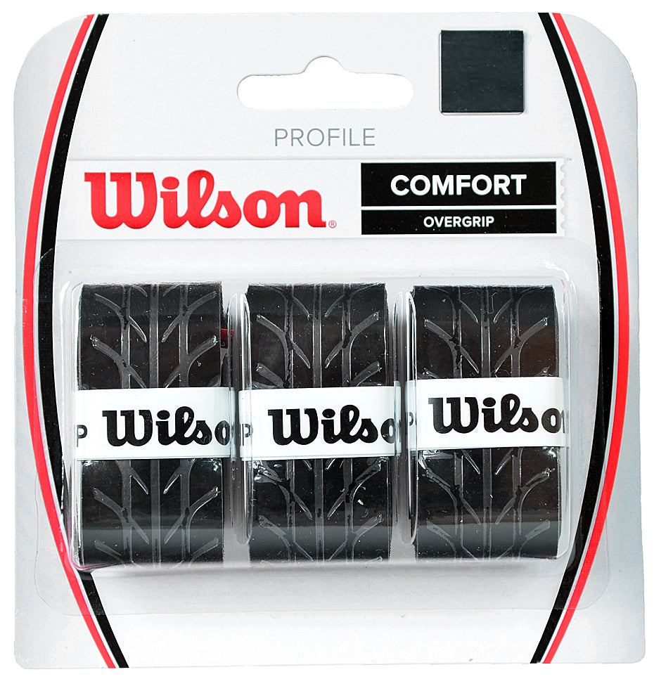 Wilson Profile Comfort Overgrip Μαύρο 3τμχ WRZ4025BK