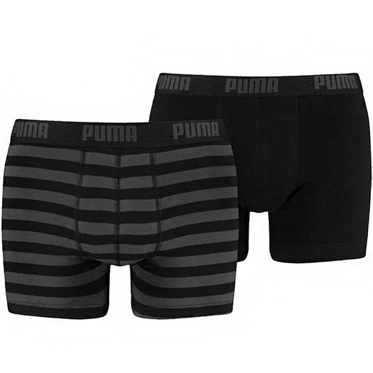 Ανδρικό μποξεράκι Puma Stripe 1515 Boxer 2P μαύρο 907433 03/591015001 200