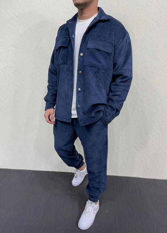 Κοτλέ Σετ 2Υ Premium 7006-1 Μπλέ Loose fit