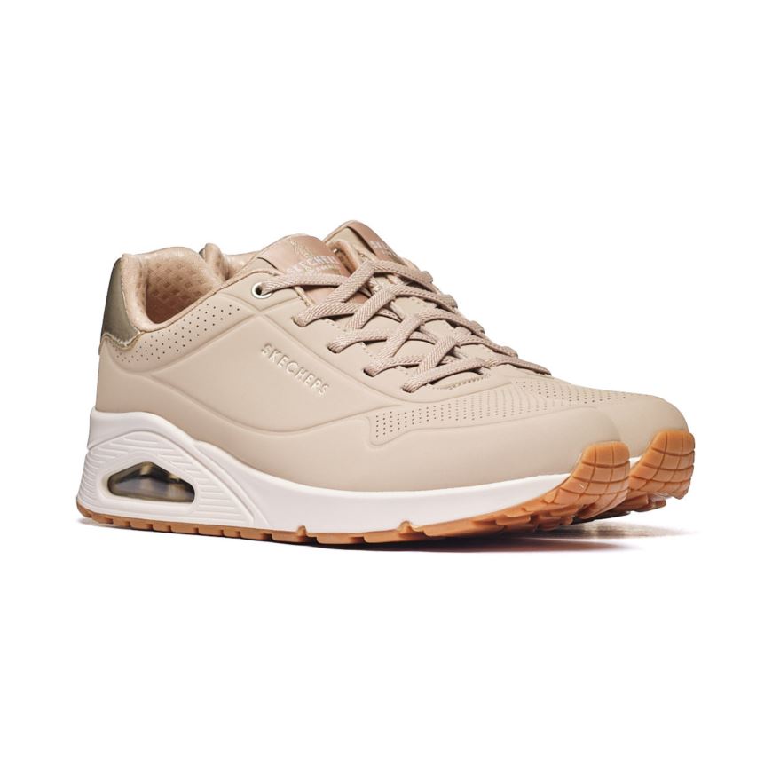 Skechers UNO - SHIMMER AWAY 155196-NUDE (στα Αγγλικά).