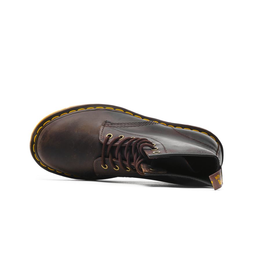 Dr. Martens 1460 CRAZY HORSE ΣΚΟΥΡΟ ΚΑΦΕ DM11822203