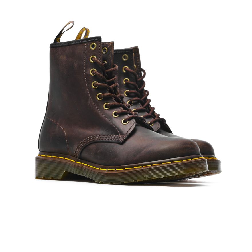 Dr. Martens 1460 CRAZY HORSE ΣΚΟΥΡΟ ΚΑΦΕ DM11822203