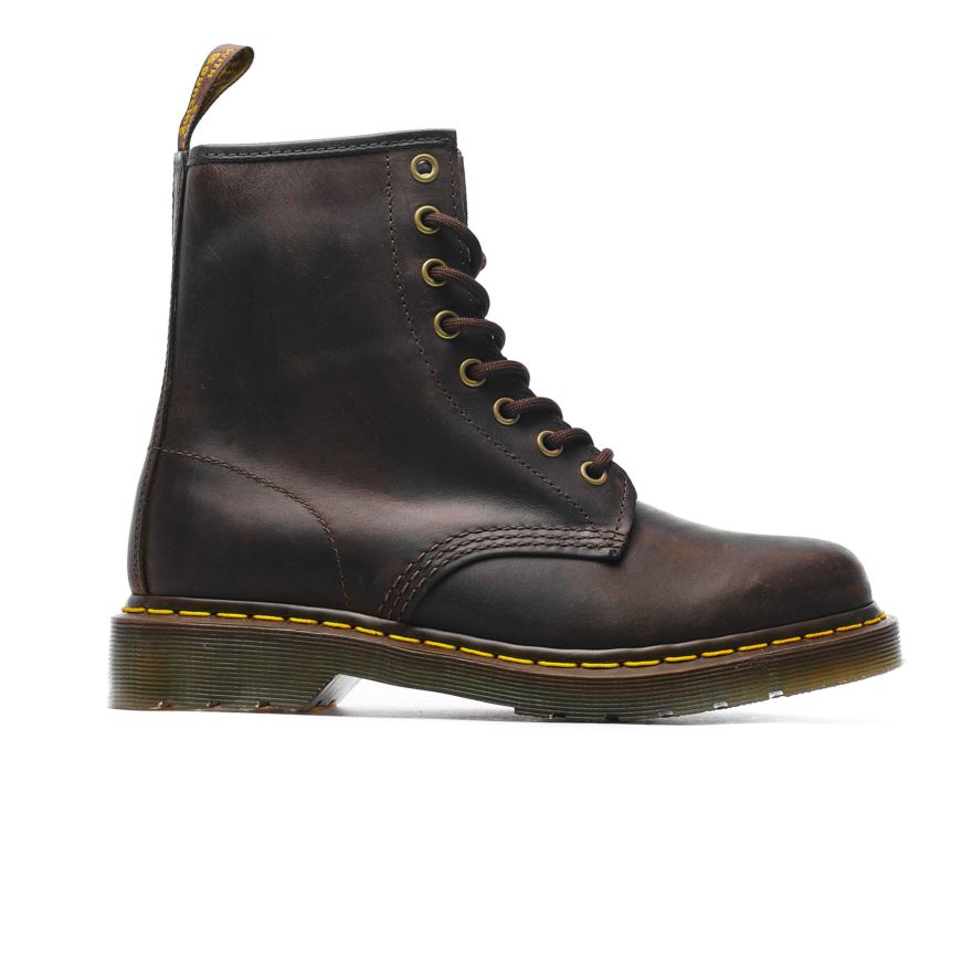 Dr. Martens 1460 CRAZY HORSE ΣΚΟΥΡΟ ΚΑΦΕ DM11822203