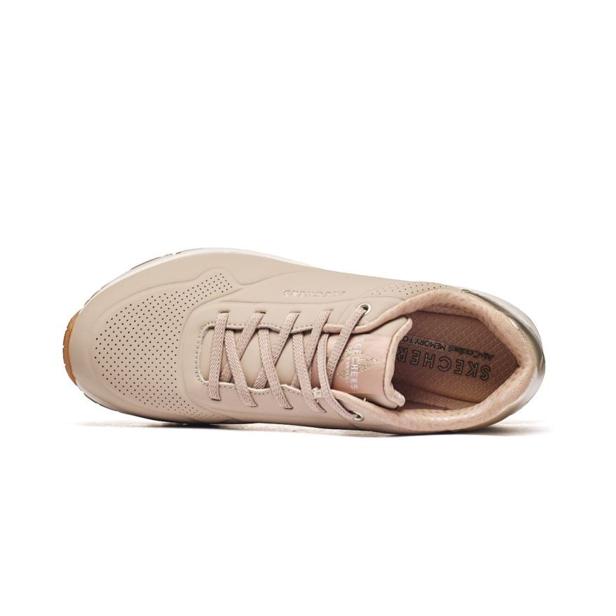 Skechers UNO - SHIMMER AWAY 155196-NUDE (στα Αγγλικά).