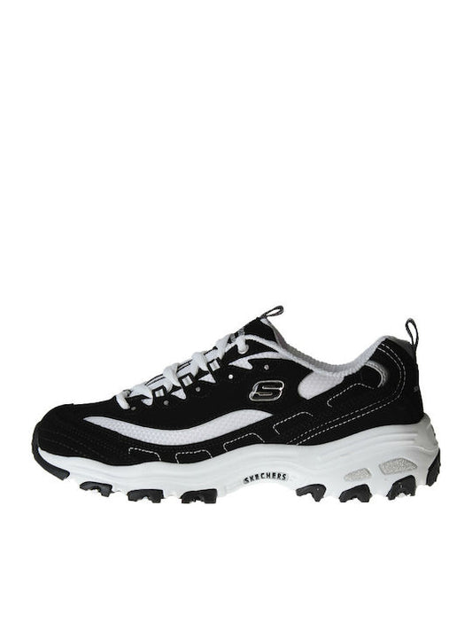Skechers D'lites Biggest Fan Γυναικεία Chunky Sneakers Μαύρα 11930-BKW