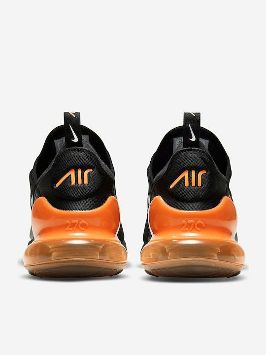 Nike Air Max 270 Ανδρικά Sneakers Black / Total Orange / Metallic Silver DC1938-001