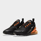 Nike Air Max 270 Ανδρικά Sneakers Black / Total Orange / Metallic Silver DC1938-001