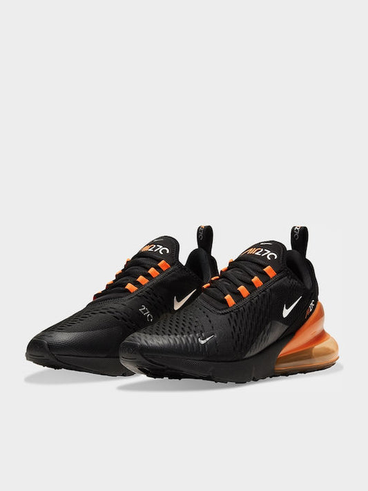 Nike Air Max 270 Ανδρικά Sneakers Black / Total Orange / Metallic Silver DC1938-001
