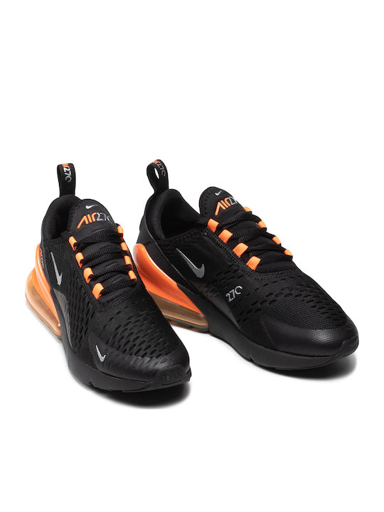 Nike Air Max 270 Ανδρικά Sneakers Black / Total Orange / Metallic Silver DC1938-001