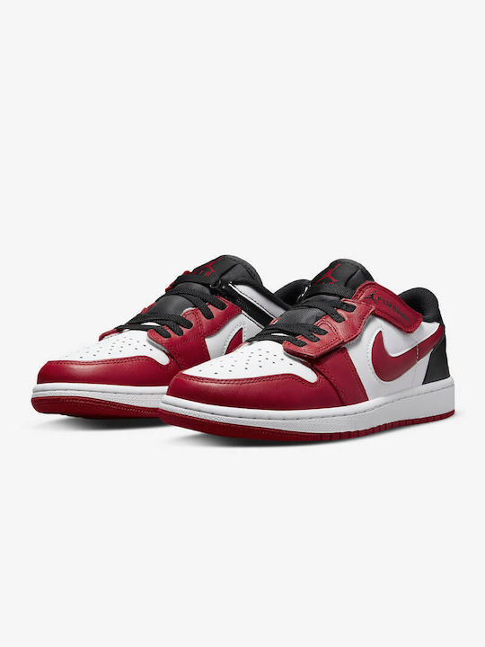 Jordan Air Jordan 1 Retro Low FlyEase Ανδρικά Sneakers White / Black / Gym Red DM1206-163