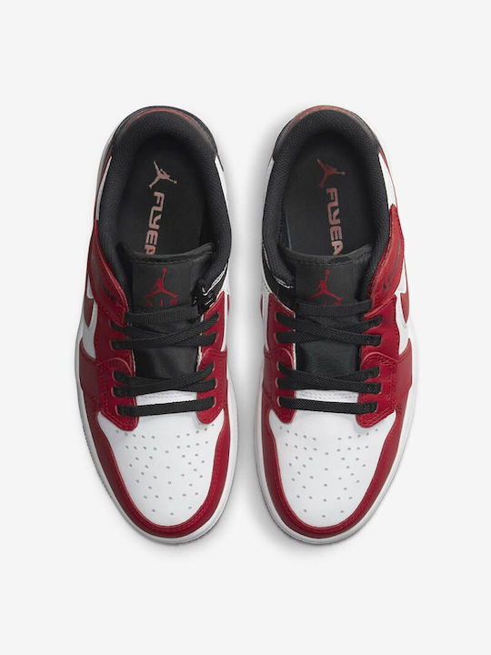 Jordan Air Jordan 1 Retro Low FlyEase Ανδρικά Sneakers White / Black / Gym Red DM1206-163