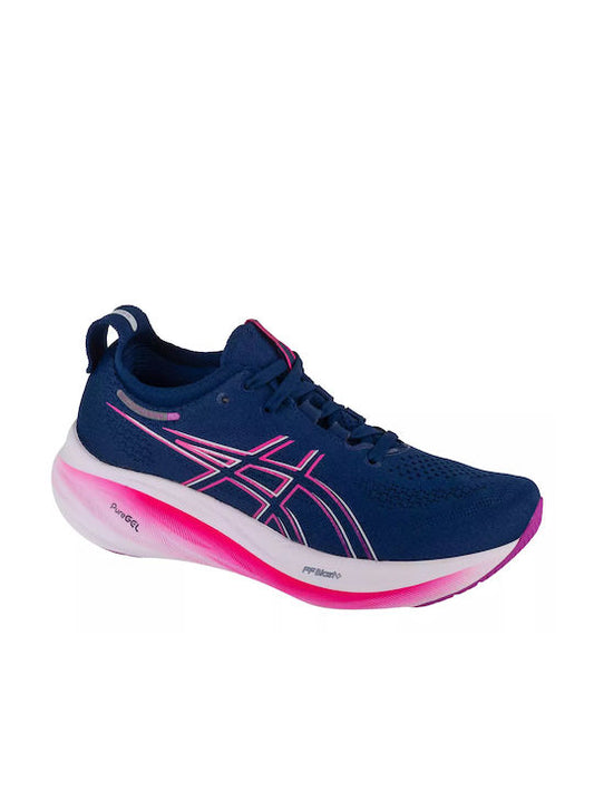 ASICS Gel-Nimbus 26 1012B601-403 Γυναικεία Αθλητικά Παπούτσια Running Blue / Pink